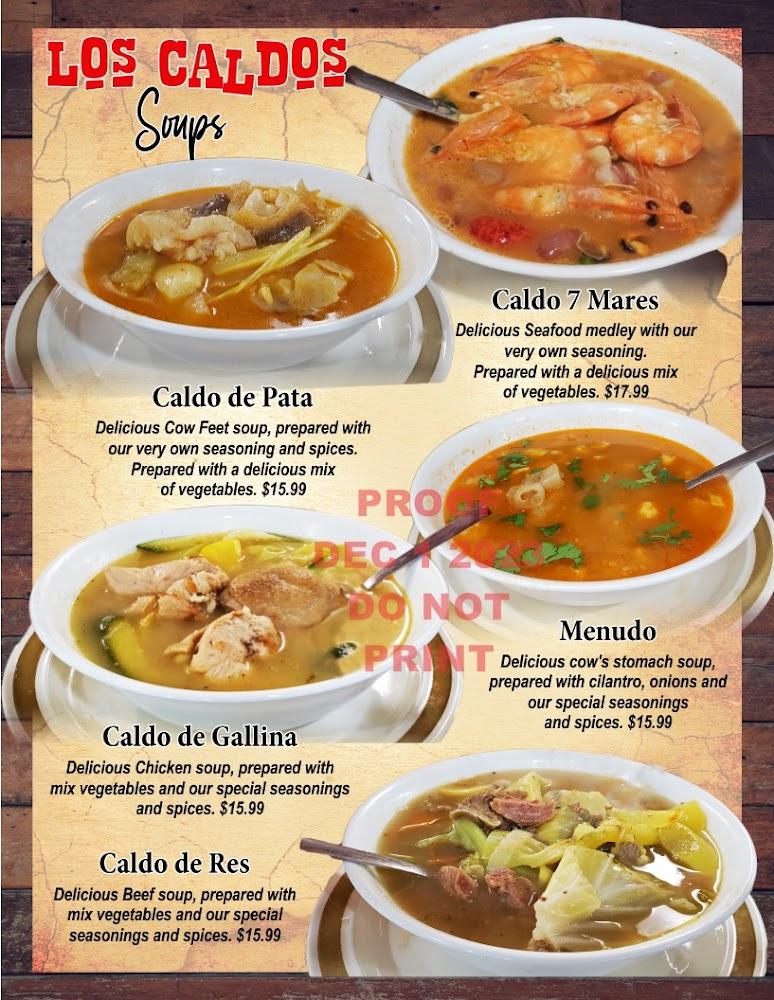 Las Tres Fronteras Restaurants Menu image 4